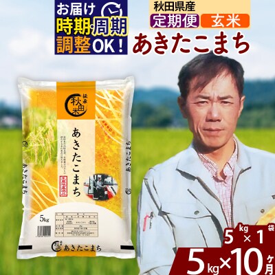 令和7年産《定期便10ヶ月》あきたこまち 5kg【玄米】|msrf-20310