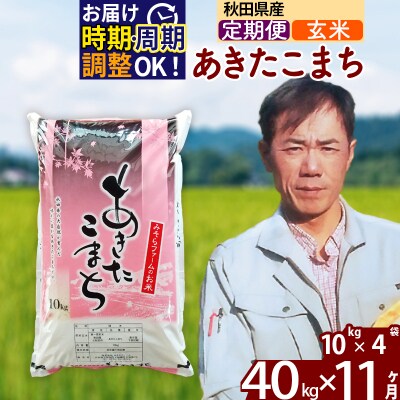 令和7年産《定期便11ヶ月》秋田県産あきたこまち40kg【玄米】|msrf-21111
