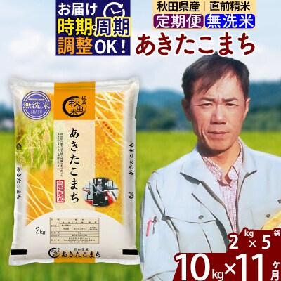令和7年産《定期便11ヶ月》秋田県産 あきたこまち10kg【無洗米】|msrf-32811