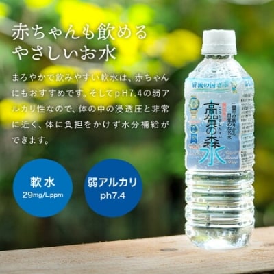 高賀の森水 48本(500ml24本入×2ケース)  ペットボトル 防災 災害 天然水 水 備蓄