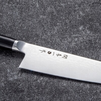 関喜一作 三徳180mm、ペティ130mm 桐箱入りセット 