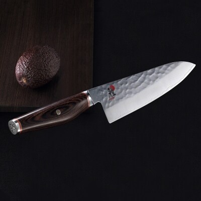 MIYABI ミヤビ 6000MCT 三徳包丁 180mm 日本製 多層鋼 槌目 包丁