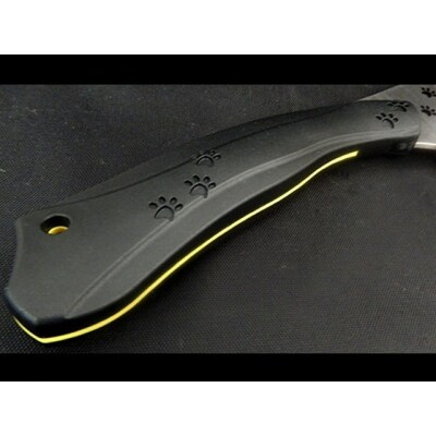 H45-09 NYAIFE KITCHEN (ニャイフキッチン) 菜切り包丁 ブラック/イエロー メ