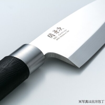 プラ柄 口金付き和包丁 出刃 180mm【最長6か月を目安に配送】 H19-13