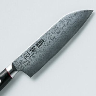 ダマスカス包丁彩雲2本セット(ペティナイフ120mm、三徳) H50-14【最長1年を目安に配送】