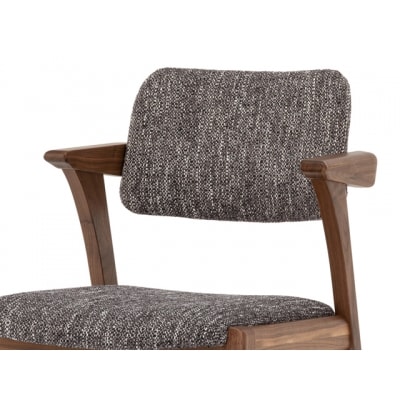 B.H.ダイニングチェア(ショートアーム)【ウォルナット材】JBH-DC22A PNW/Eベガス