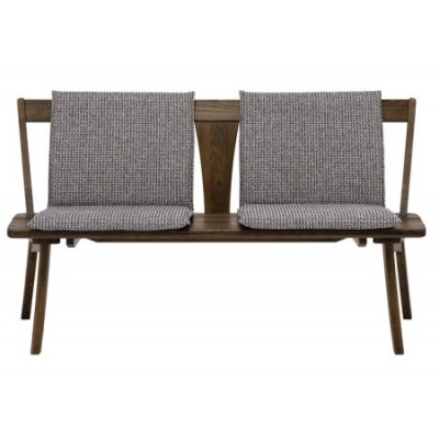 悠プレミアム 背付ベンチ (クッション付き) JYU-LB31-120 PGK/EハウゼンNV