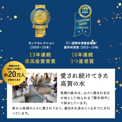 高賀の森水 24本(1000ml12本入×2ケース)ペットボトル 防災 災害 天然水 水 備蓄 1L