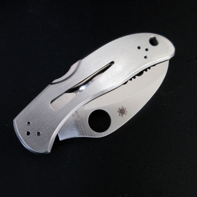 H60-25 【スパイダルコ】ハーピー 波刃(折りたたみアウトドアナイフ)