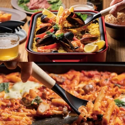 Toory ホットプレートセット(ナイロンスプーン・ターナー・トング with ツールレスト)