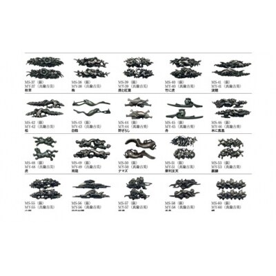 H27-60 目貫(銀)　刀装具 濃州堂