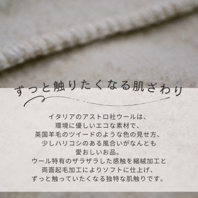 WOOLTONE ブランケット　※ギフト包装付　D32-03