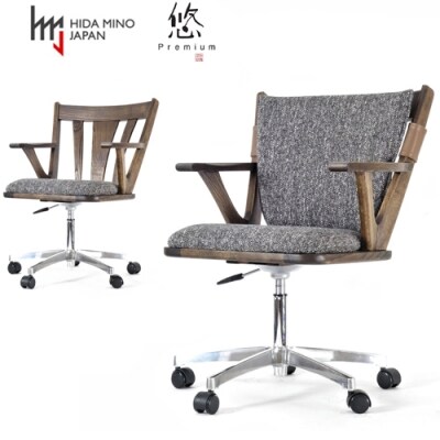 D180-03 悠プレミアム　ワークチア【肘付】　JYU-WC2136K OGK/ベガスCOA