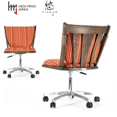 悠プレミアム ワークチェア JYU-WC2135K OGK/グラフRE(背クッション&キズガード付)