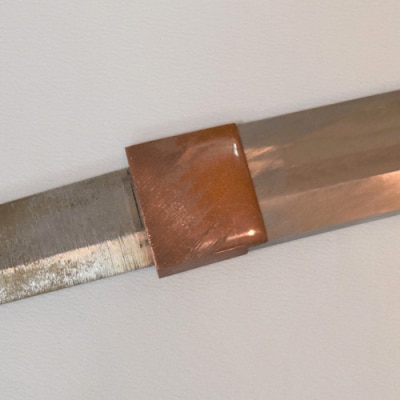 H77-13【職人技】ハバキ製作(銅一重)【日本刀・刀装具】 濃州堂