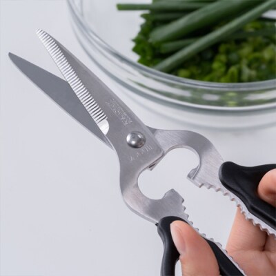H8-140　左利き用キッチンバサミ 　AL-266 (手が痛くなりにくいハンドル)
