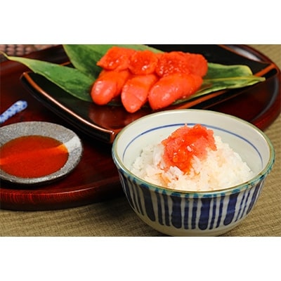 太腹!かねふく辛子明太子(一本もの・約360g×2パック)