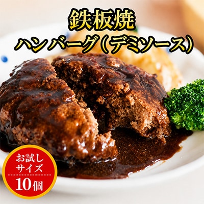 鉄板焼ハンバーグ(デミソース)10個セット