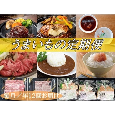 2022年4月発送開始『定期便』うまいもの定期お届け(B-12)全12回