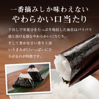 【毎月定期便】福岡有明のり　一番摘み　焼きのり　2切7枚×9袋セット(合計63枚分)　全3回