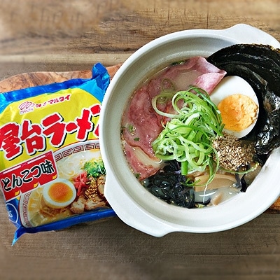 合計30食　屋台ラーメンとんこつ味5食入パック×6　1ケース