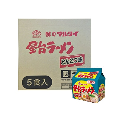 合計30食　屋台ラーメンとんこつ味5食入パック×6　1ケース