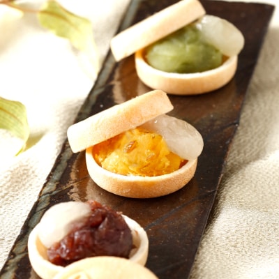 飯塚郷土菓子 『すくのかめ』 もなか30個入　季節限定晩柑餡詰合せ