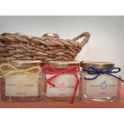 アロマキャンドル3個