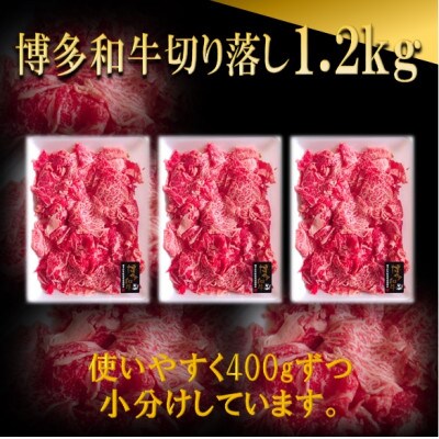 博多和牛切り落し1.2kg(400g×3パック)