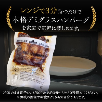 【レンジ対応!】博多和牛熟成ハンバーグ/特製デミソース (10個入り)
