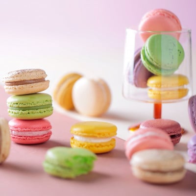 大人気のきれいなコーヒーとコラボして作ったマカロン20個とドリップパック24袋のセット
