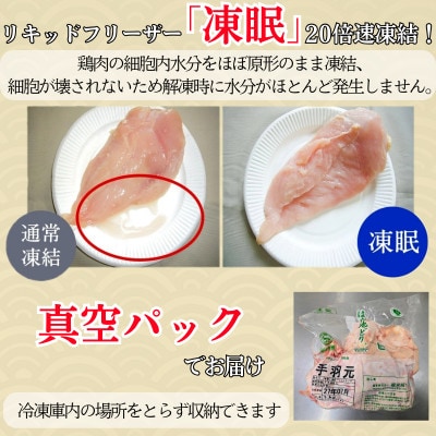 はかた地どり 手羽元(1kg)真空パック凍眠 鶏肉の中でも特に旨味が強い手羽元、煮物や焼き物に
