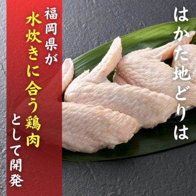 はかた地どり 手羽先(1kg)真空パック凍眠 揚げる、焼く、煮る、どんな調理法にも使いやすい