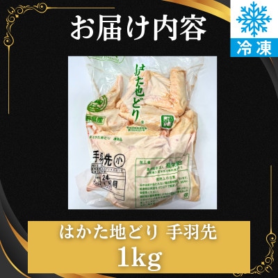 はかた地どり 手羽先(1kg)真空パック凍眠 揚げる、焼く、煮る、どんな調理法にも使いやすい