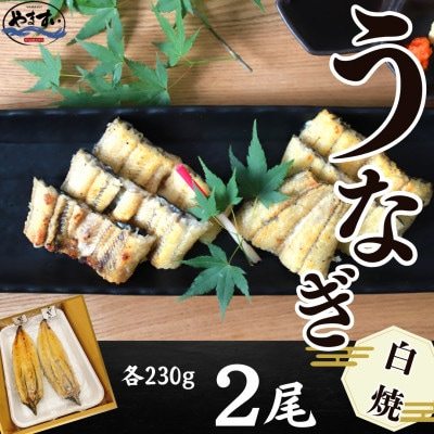 【寿司海鮮和食処 やますい】鹿児島産うなぎ白焼 2尾(合計約460g)(飯塚市)