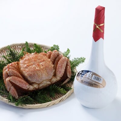 釧路福司「鶴」本醸造900mlと毛がに400gのセット ふるさと納税 酒 かに F4F-5348