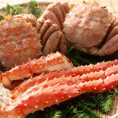 釧路福司「鶴」本醸造と毛蟹、タラバガニセット ふるさと納税 酒 かに F4F-5470