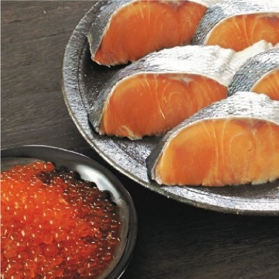 【北海道産】 新巻鮭本漬切身・いくら醤油漬セット ふるさと納税 魚 いくら F4F-1093