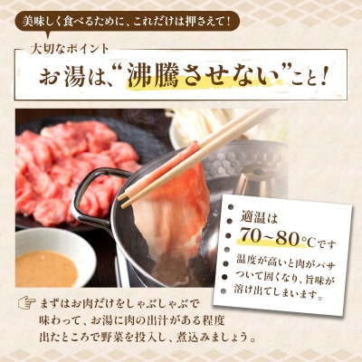 【阿寒ポーク】しゃぶしゃぶ食べ比べセット ふるさと納税 肉 F4F-1945
