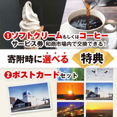 【特典付き】釧路和商市場 3,000円分 ポストカード 2枚セット F4F-4321
