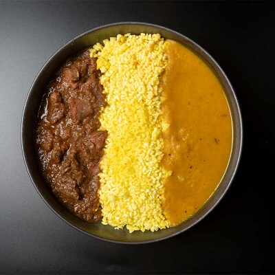 北海道シリーズエゾシカカレー1個&ジャガイモカレー1個 ターメリックライス付き F4F-5152