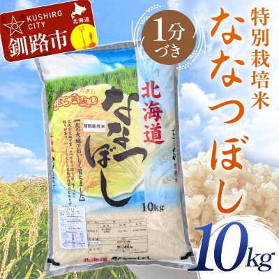 【令和7年産】【新米】特別栽培米ななつぼし 10kg 1分づき 北海道産 米 コメ F4F-9701