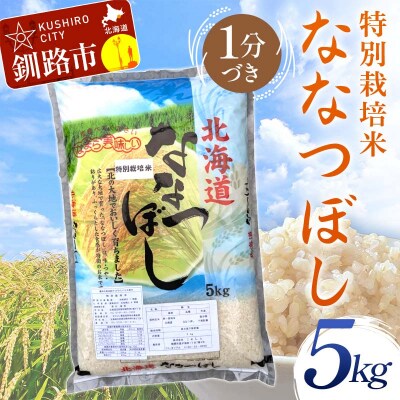 【令和7年産】【新米】 特別栽培米ななつぼし 5kg 1分づき 北海道産 米 コメ F4F-9727