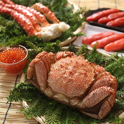 【毛蟹・たらば・魚卵の豪華セットD】毛がに4尾・タラバ脚・イクラ・たらこ・明太子 F4F-8818