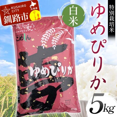 【令和7年産】【新米】特別栽培米ゆめぴりか 5kg 白米 北海道産 米 F4F-9272