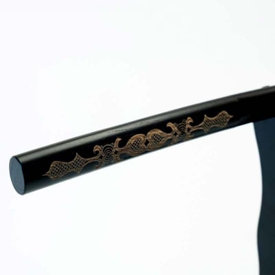 アイヌ紋様入木刀 1本 阿寒 アイヌ 文様 工芸 民芸 伝統 北海道 オリジナル F4F-5465