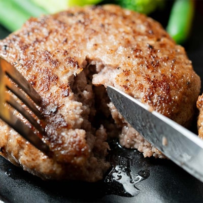 北海道産手作りジューシーハンバーグ100g 2個入×5パック 無添加 ハンバーグ F4F-8542