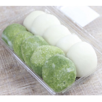 だんご屋さんのこだわり杵つき丸もち(白餅・よもぎ餅各5個)◎保存料・添加物不使用