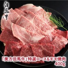 【美方但馬牛】特選ロース&モモ 焼肉用 400g【A4ランク以上】 | ふるさと納税のお礼品