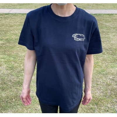 オオサンショウウオ Tシャツ(紺・Mサイズ)